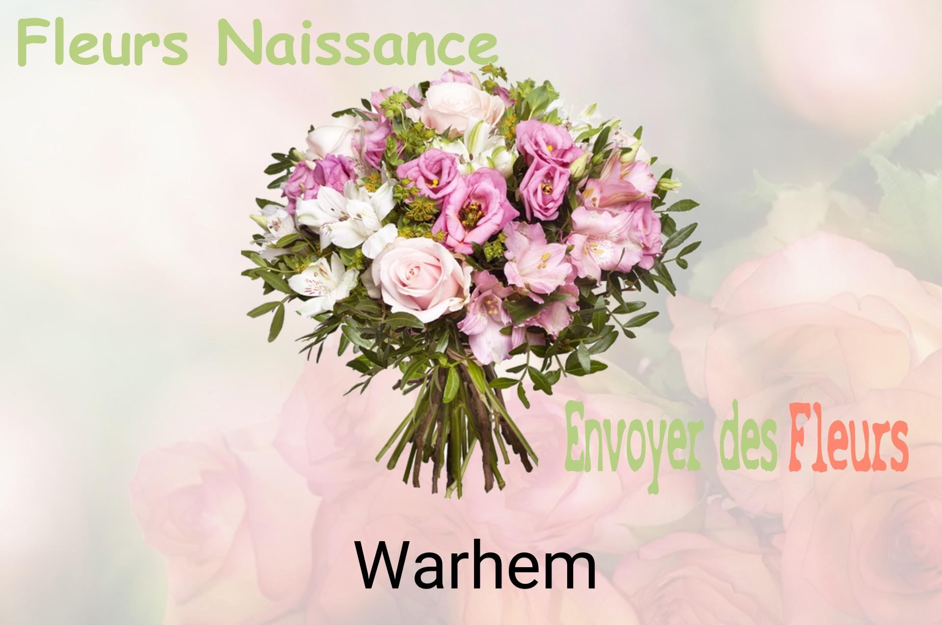 Bouquet de fleurs de naissance livré à Warhem